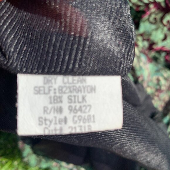 Vintage 90s Bisou Bisou Michele Bohbot Velvet Burnout Babydoll Milkmaid Dress - Picture 9 of 16